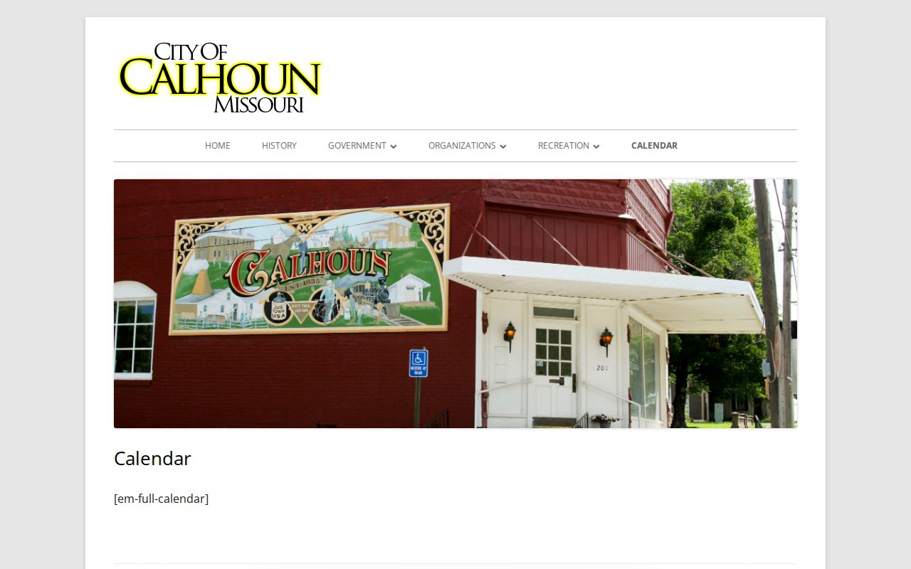 Henry County Calhoun court records city calendar information