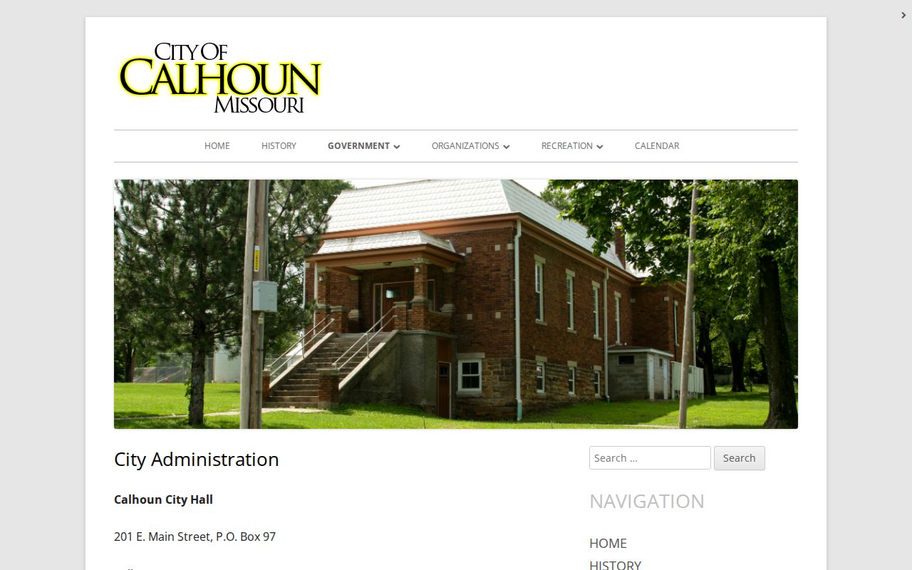 Henry County Calhoun court records city administration contact