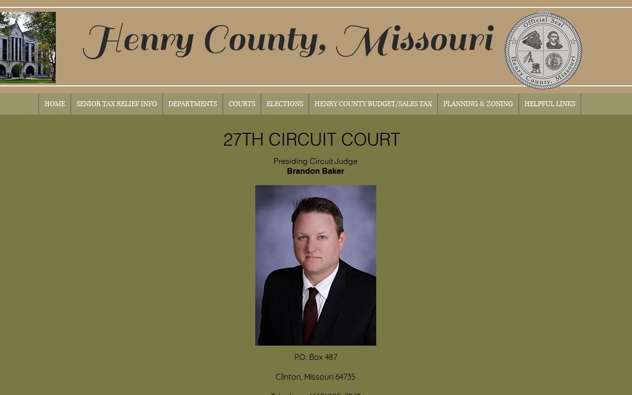 Henry County criminal court docket access through the Circuit Court