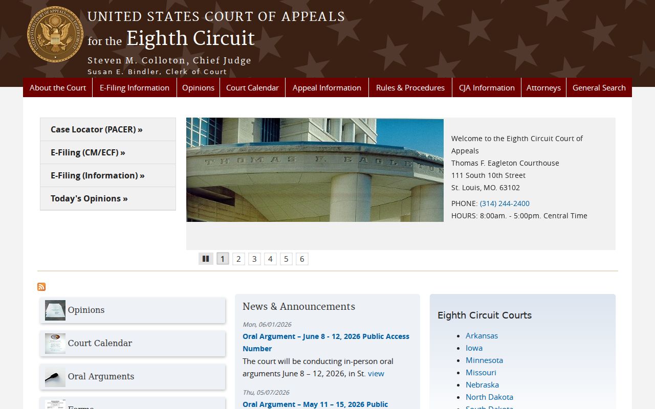 United States Court of Appeals for the Eighth Circuit official court resource